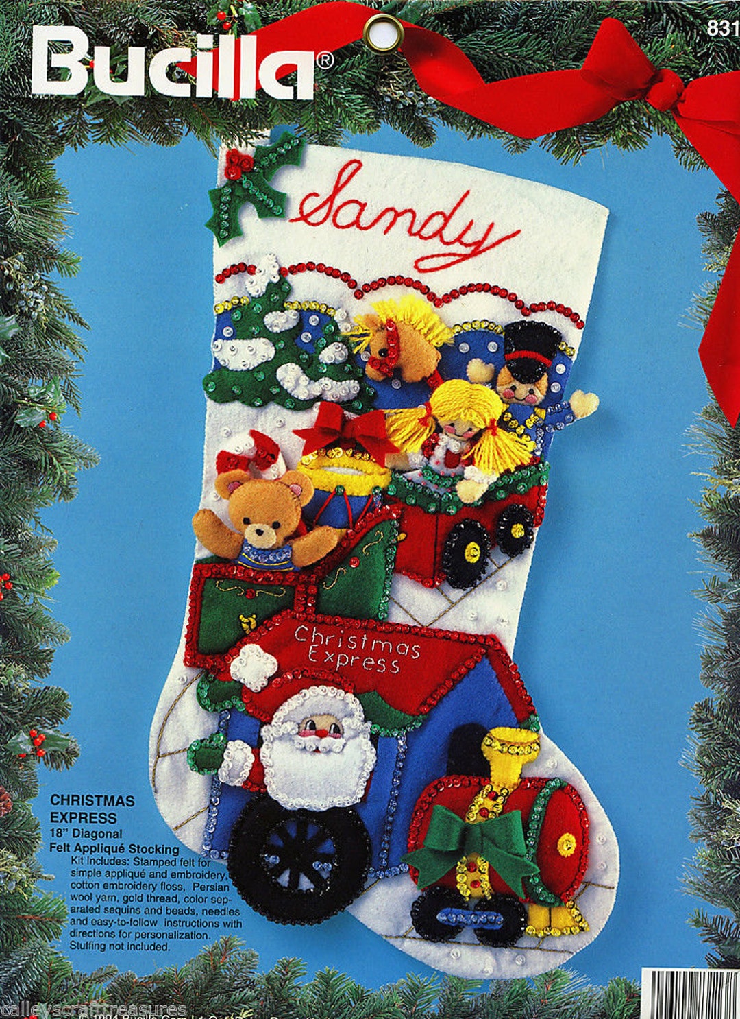 Candy Express Felt Christmas Stocking Kit - Bucilla Felt Stockings