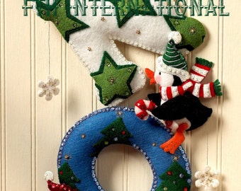 Bucilla Irish Santa 18 Felt Christmas Stocking Kit 85427