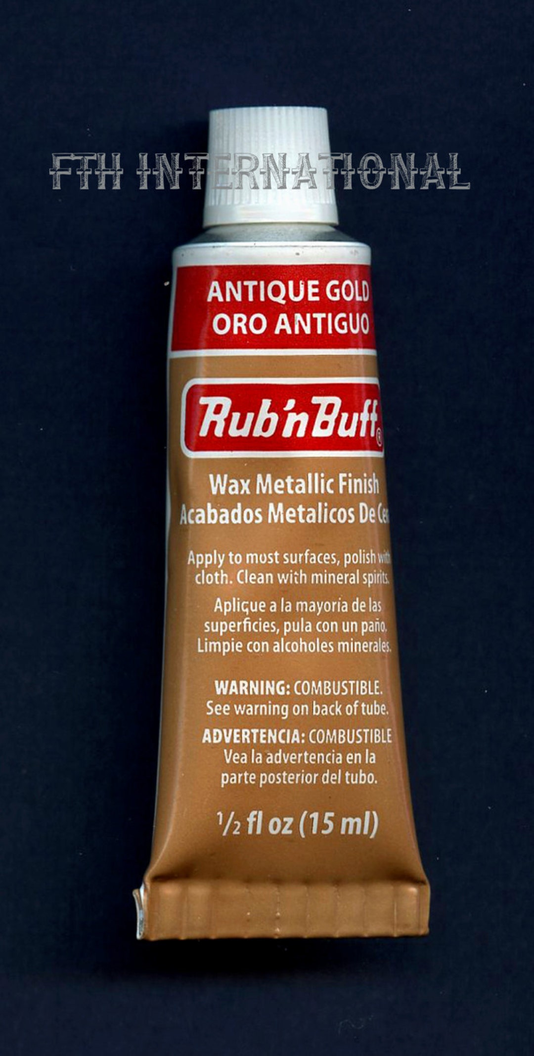 Amaco Rub n Buff Metallic Finish Pigments Wax 15ml Tubes 9 Colors Antique  Crafts