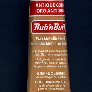 AMACO Rub n Buff Wax Metallic Finish 3 Color Kit - Antique Gold
