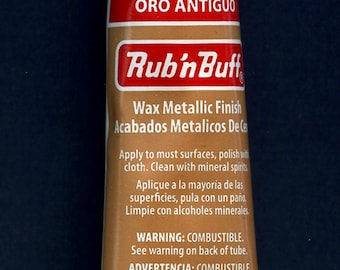 Antique Gold 76303G ~ Amaco Rub 'N Buff Uncarded Wax Metallic Finish Crafts etc