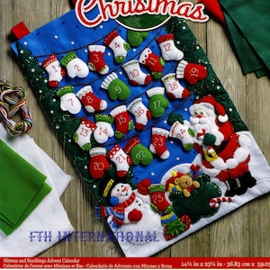 Buy Feliz Navidad Santa Felt Stocking Kit From Merrystockings Online in  India 