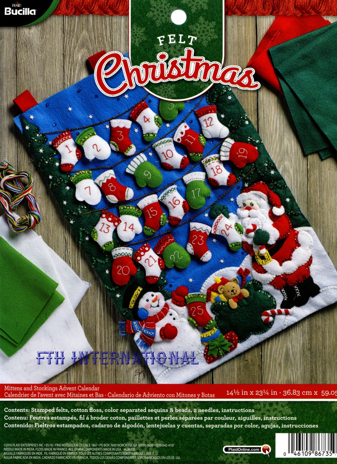 Bucilla Mittens & Stockings Advent Calendar Felt Christmas - Etsy bucilla-mittens-stockings-advent-calendar-felt-christmas-etsy