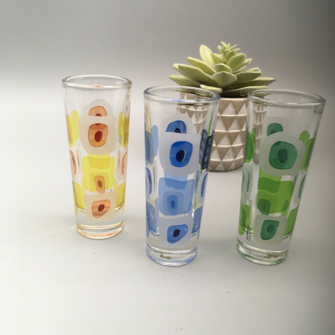 Vintage Italian Shot Glasses Set Etsy