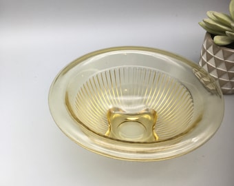 Vintage Bernsteinbund Glas Rührschüssel