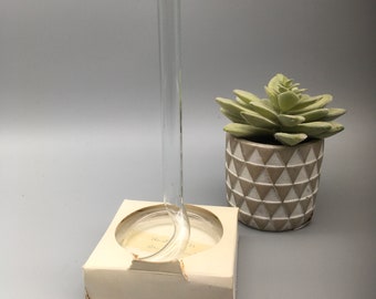 Vintage slim bud glass vase free shipping in the USA