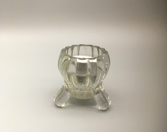 Vintage Janette Glas Kerzenständer/Teelichthalter