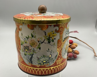 Vintage Daher Florale Blechdose