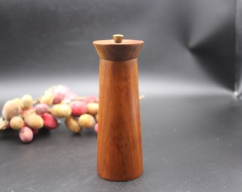 Vintage Midcentury Wood Pepper or Salt Grinder