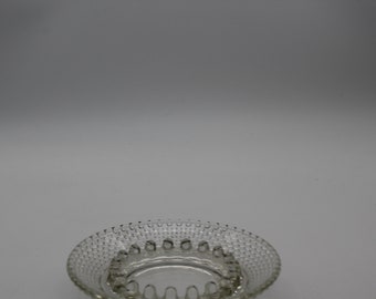 Vintage clear glass jewelry holder