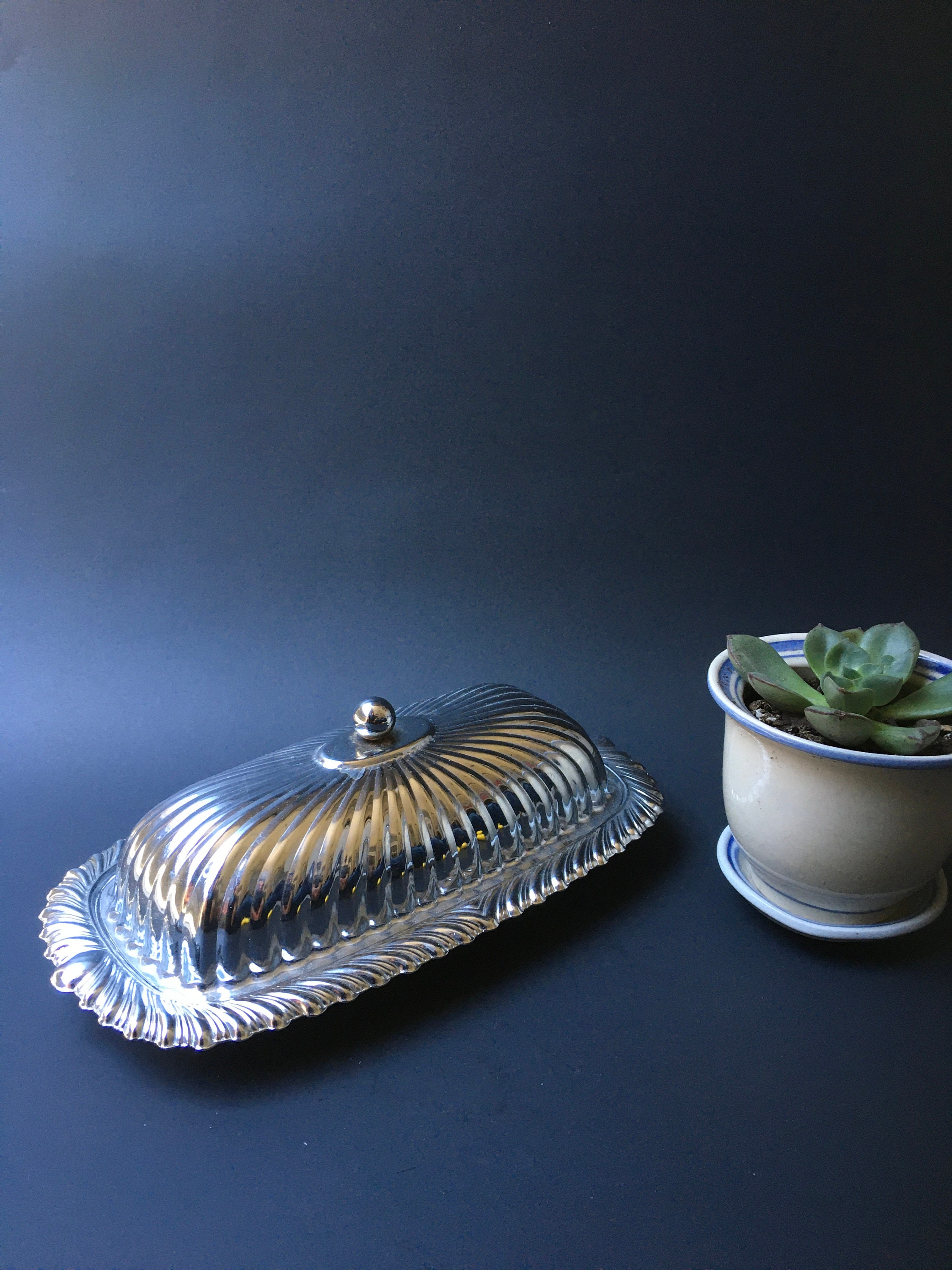 Vintage Metal Butter Dish Free Shipping in the USA Etsy