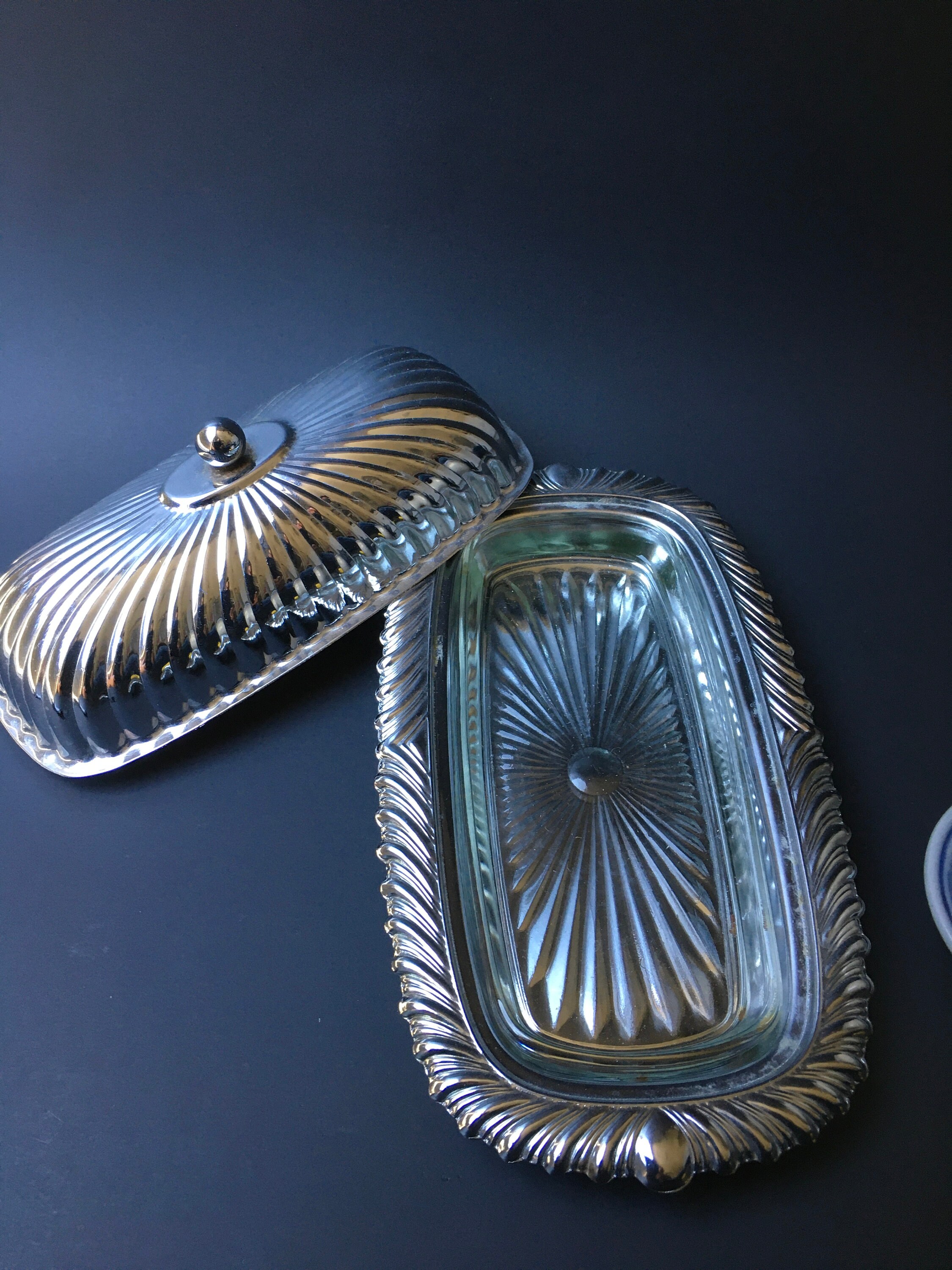 Vintage Metal Butter Dish Free Shipping in the USA Etsy