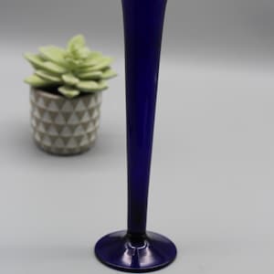 Vintage Cobalt Blue Bud Vase