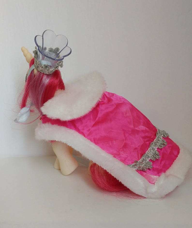 My Little Pony Pony Royal Cape Crown Outfit Cute Accessory Set Hasbro 1980s *Pony Not Included*