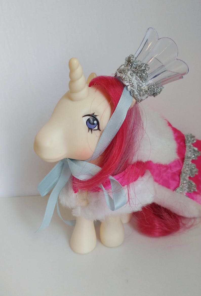 My Little Pony Pony Royal Cape Crown Outfit Cute Accessory Set Hasbro 1980s *Pony Not Included*