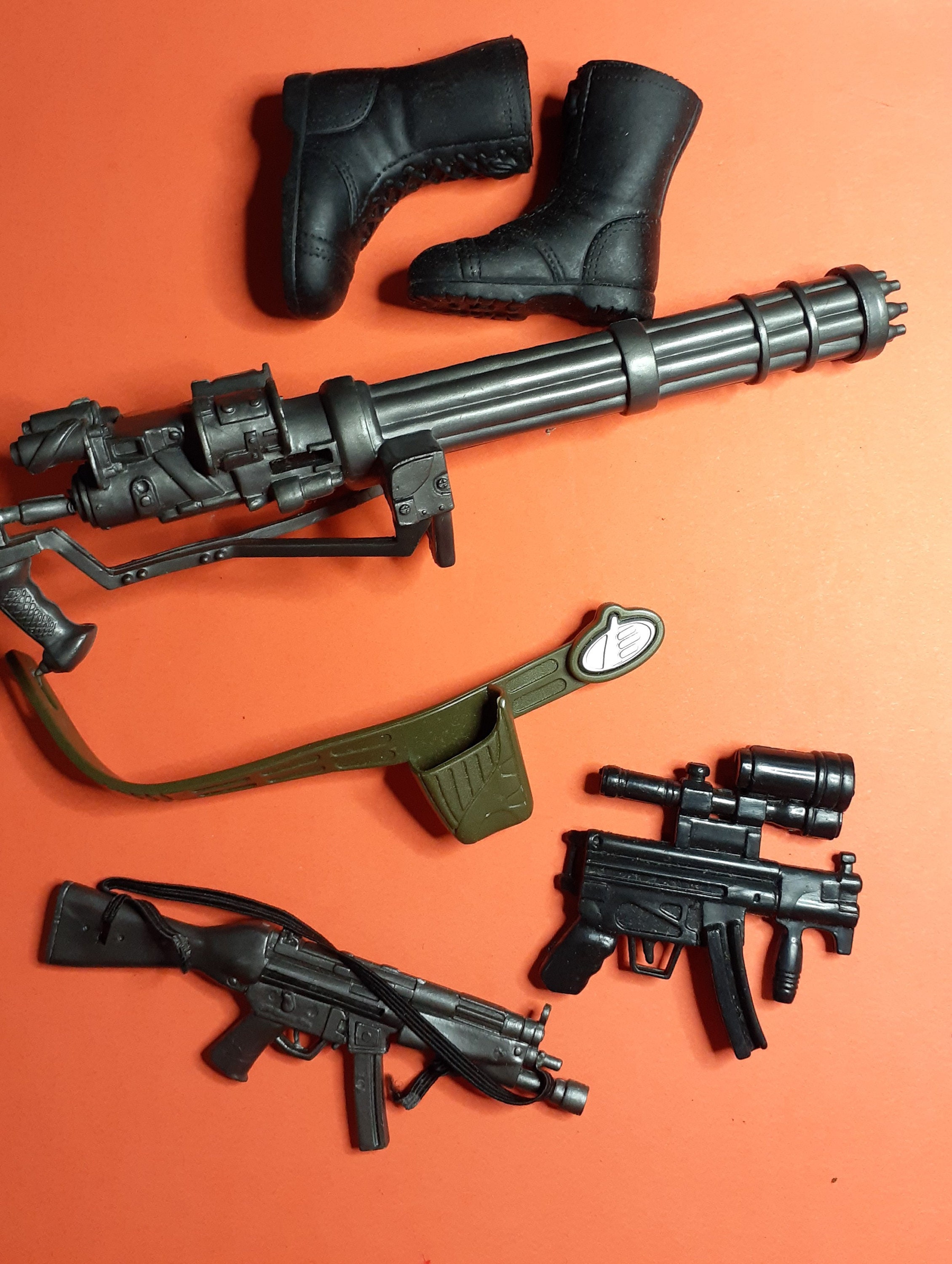 Action Figures GI Joe M134 Gatling Gun For 12 Inch GI Joe Toys Military