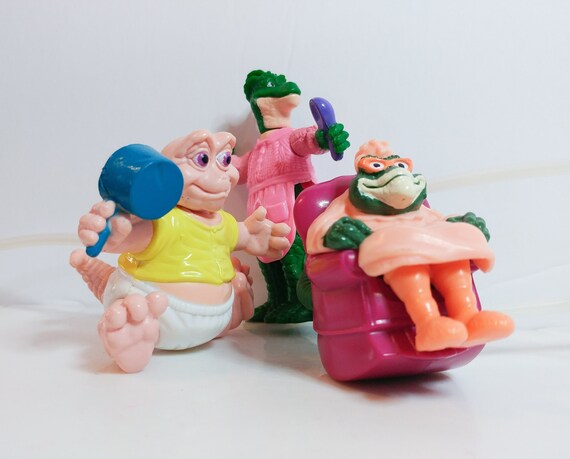 90s The Dinosaurs Mcdonalds Dino Motion Toys Fran Grandma And Etsy