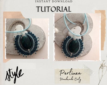 MicroMacrame DIY Tutorial Wired Pendant Gemstone