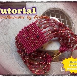 DIY MicroMacrame Tutorial Bracelet with beads