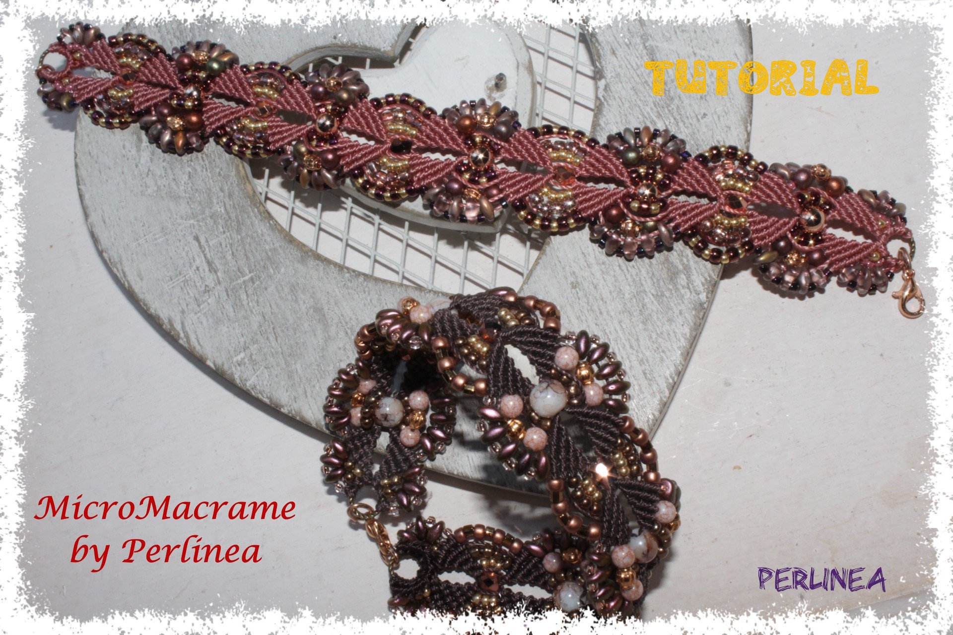 Micro Macrame Tutorial DIY Beaded Bracelet Elegant - Etsy