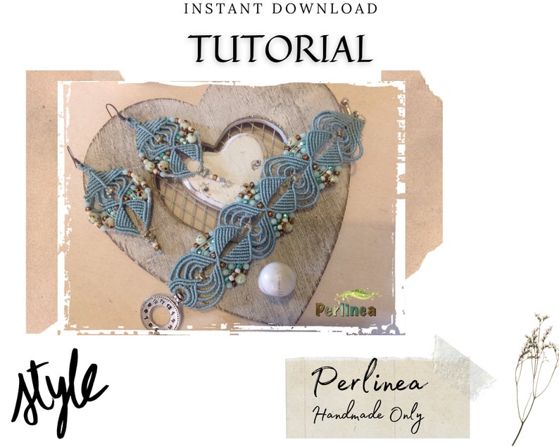 Tutorial Micro Macramè Bracciale e Orecchini Fai da Te in Macramè con Perline Pastello immagine 3