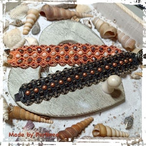 Micro Macrame Tutorial DIY Beaded Macrame Bracelet Double Glamour