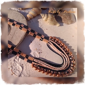 Micro Macrame Tutorial DIY Beaded Choker Symmetrical