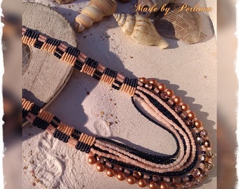 Micro Macrame Tutorial DIY Beaded Choker Symmetrical