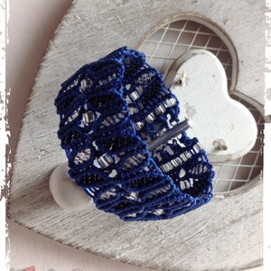 Micro Macrame Tutorial DIY Bracelet  Leaf Pattern Beaded Macrame