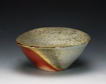 Lidded Bowl, Wood Fired