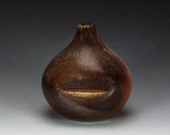 Straight Mouth Bud Vase, Wood Fired