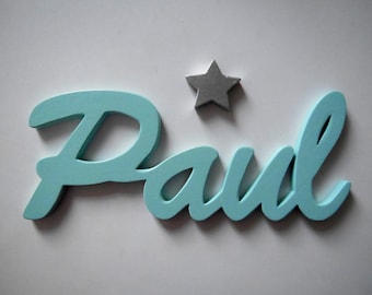 Name or lettering of your choice made of wood, lettering of your choice, letters made of wood, door signs, 8-15 cm, price per letter