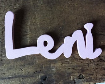 Name or lettering as desired made of wood, lettering as desired, door signs, example 10 cm high, 8-15 cm high, price per letter