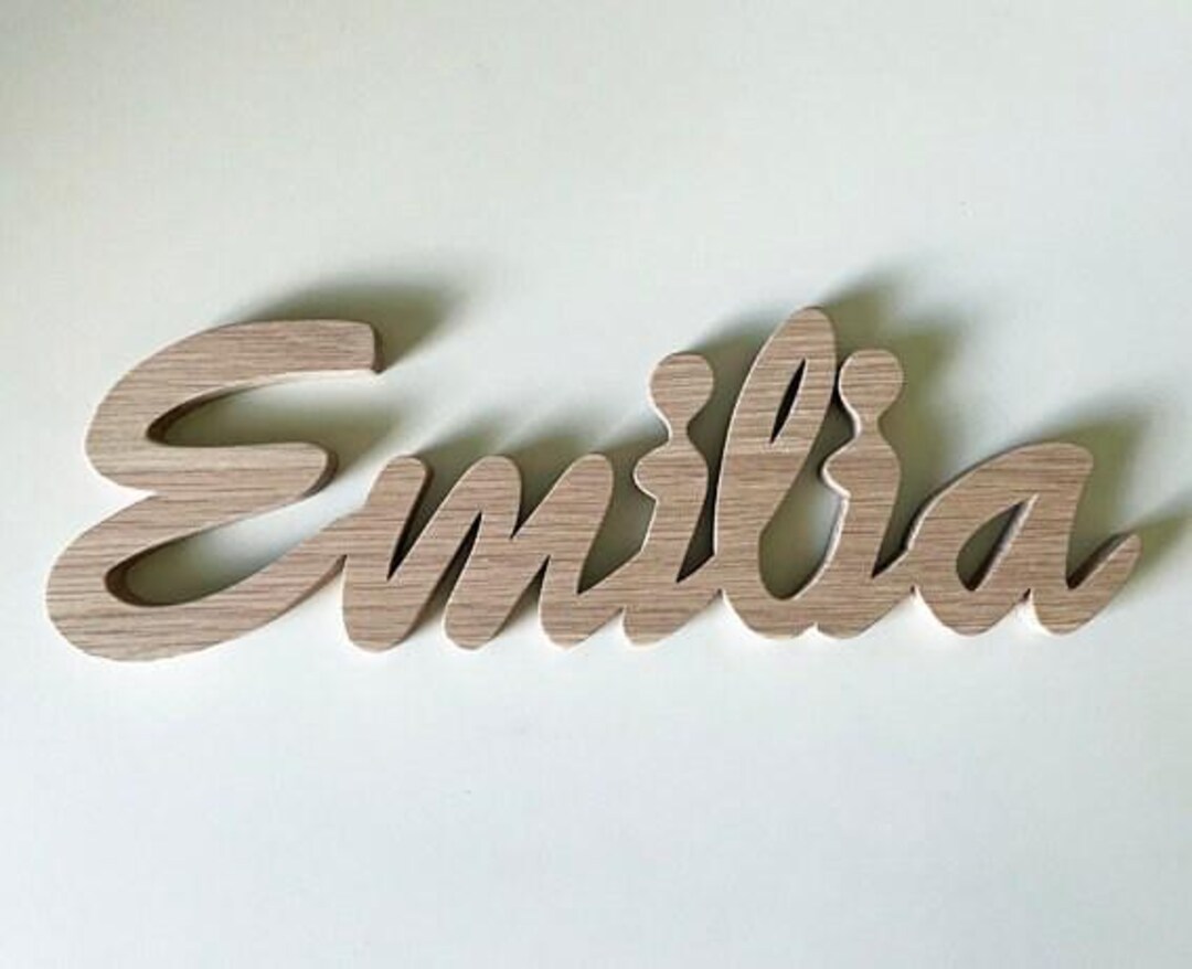 Oak Lettering as Desired, Font as Desired, Lettering Made of Wood ...