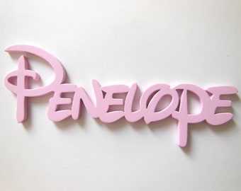 Disney, Name oder Schriftzug nach Wunsch,Holzbuchstaben, 8-15 cm Höhe, Beispiel 10 cm Höhe Preis pro Buchstabe