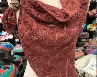 Pattern for Counterfeit Cables Shawl - Knitting pattern