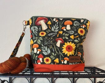 Project bag for knitting crochet and yarn - Medium