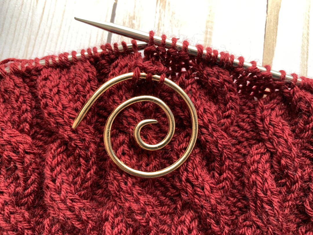 Gold Spiral Cable Knitting Needle Etsy