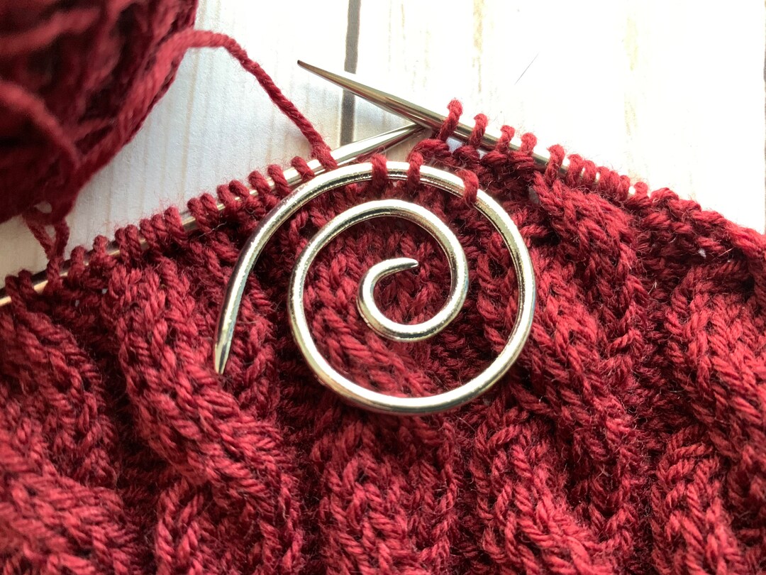Spiral Cable Knitting Needle Silver Etsy