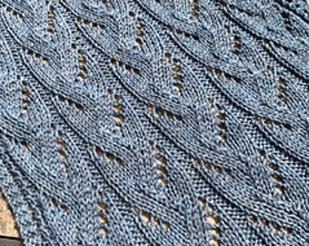 Faux Braid scarf or wrap - Knitting pattern
