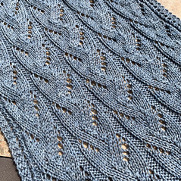 Faux Braid scarf or wrap - Knitting pattern