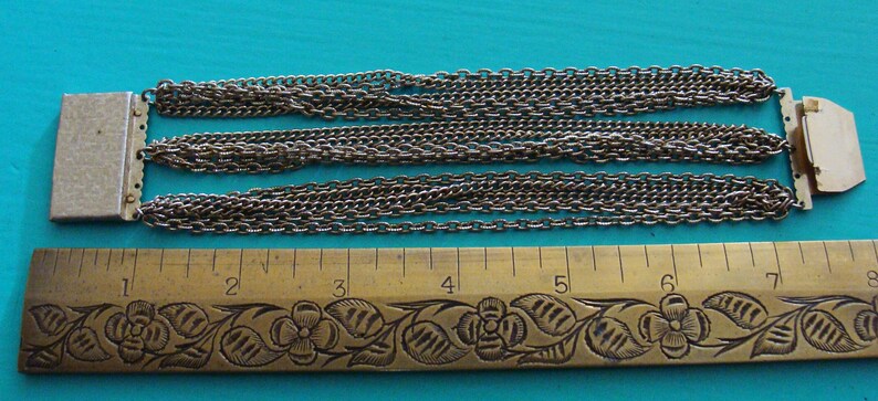 Multi strand chain bracelet