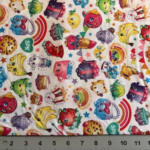 Shopkins Party Fabric by the yard- 100% Cotton Quilt Fabric - By Springs Creative