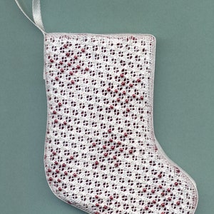 Christmas Stocking II ornament - digital pattern for download