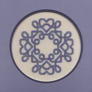 Celtic Hearts - digital cross stitch pattern for download