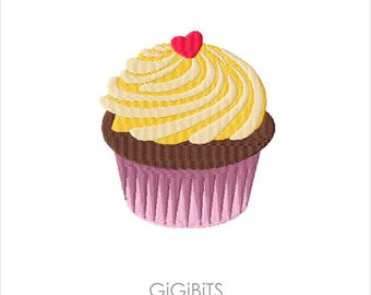 Cupcake Embroidery Files INSTANT DOWNLOAD