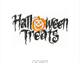 Halloween Treats Filled Stitches Embroidery Design. INSTANT DOWNLOAD