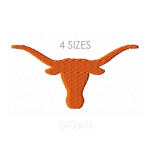 Longhorns Embroidery Files  INSTANT DOWNLOAD