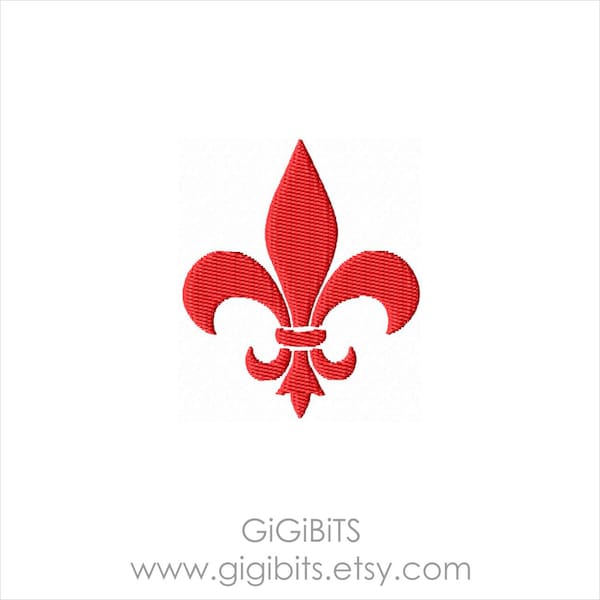 Fleur De Lis gevulde borduurbestanden INSTANT DOWNLOAD