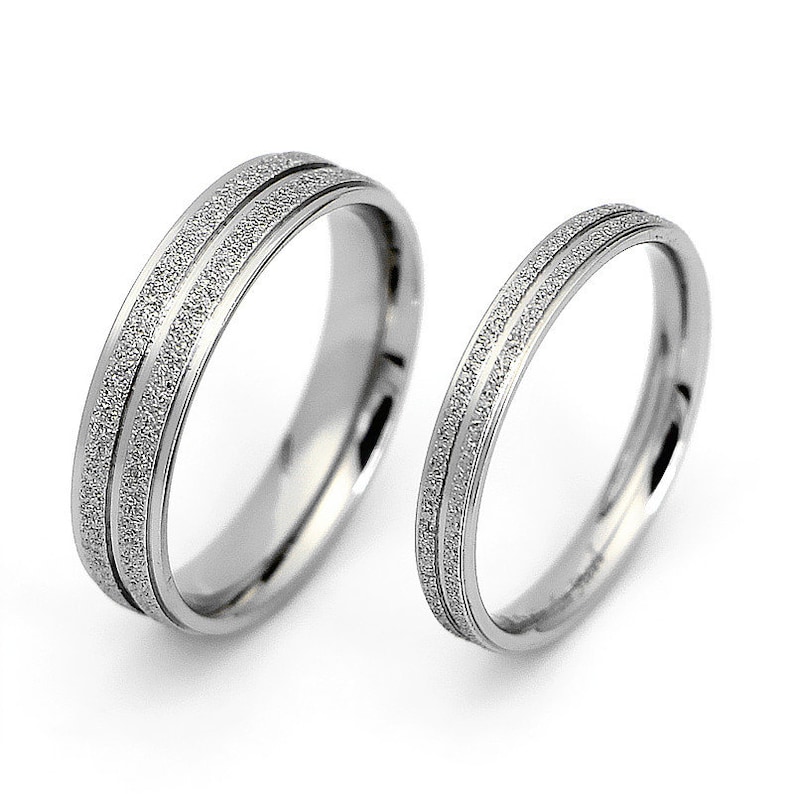 Promise Couple Rings,Rings Set,Personalized His and Her Engagement Rings,Titanium steel Engrave Ring Set